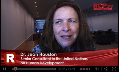 Click to watch video of Jean Houston at the UN